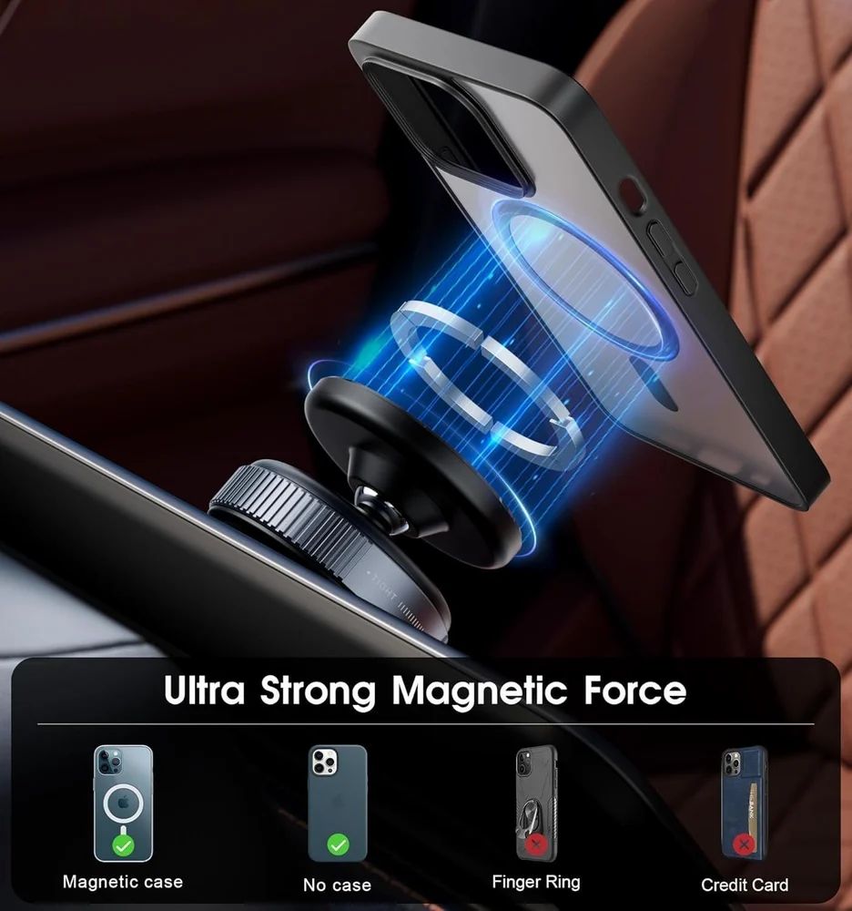 Vacuum Magnetic Suction Phone Holder – Foldable, 360° Rotatable & Works Everywhere!