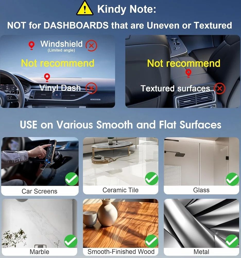 Vacuum Magnetic Suction Phone Holder – Foldable, 360° Rotatable & Works Everywhere!
