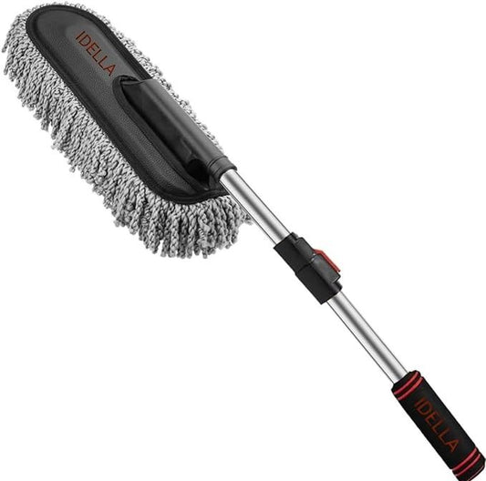 Car Duster Long Retractablesoftnon-sliphandle Multipurpose Microfiber Wash Brush