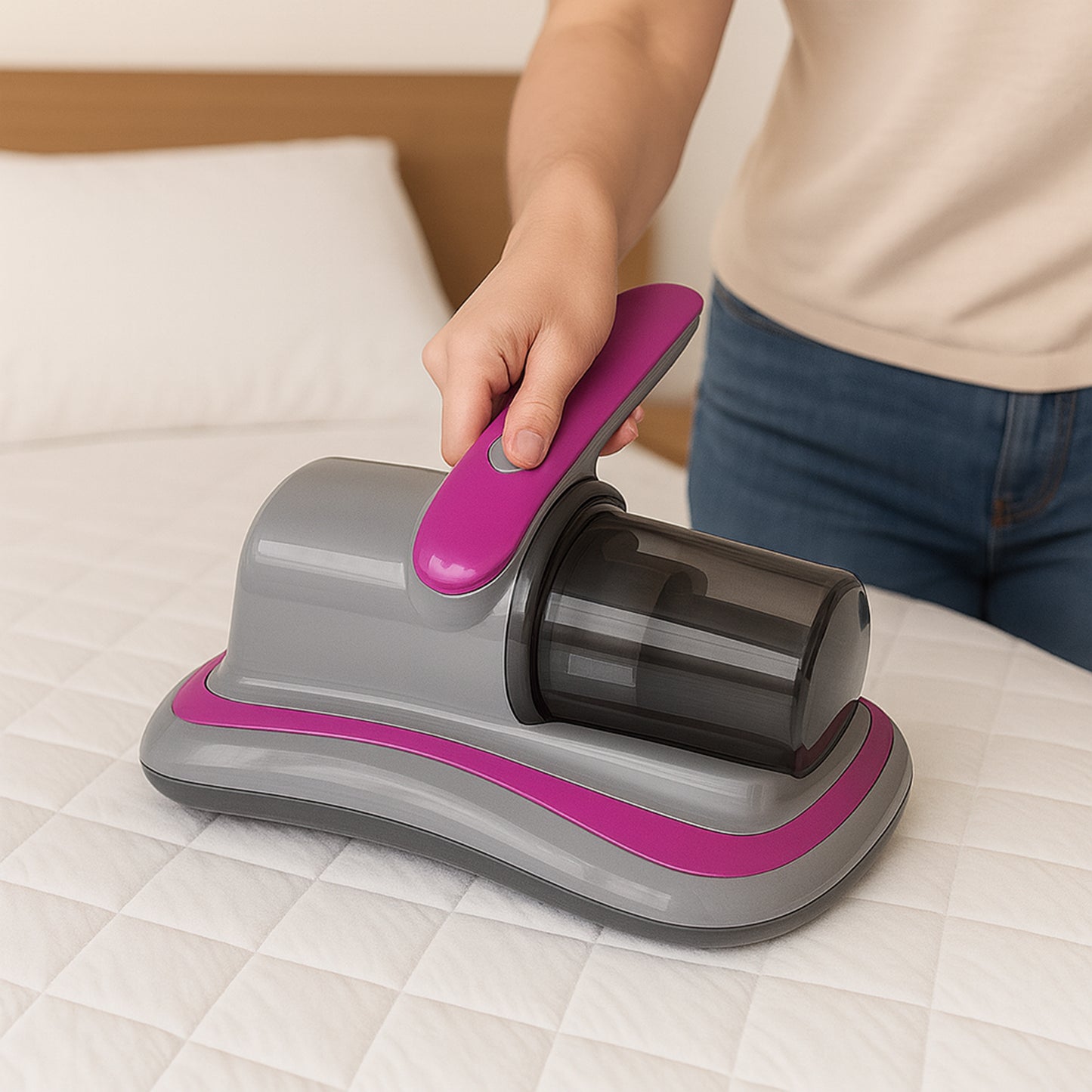 Powerful Suction Portable Handheld Vacuum Cleaner - Low Noise Vacuum Cleaner For Bed