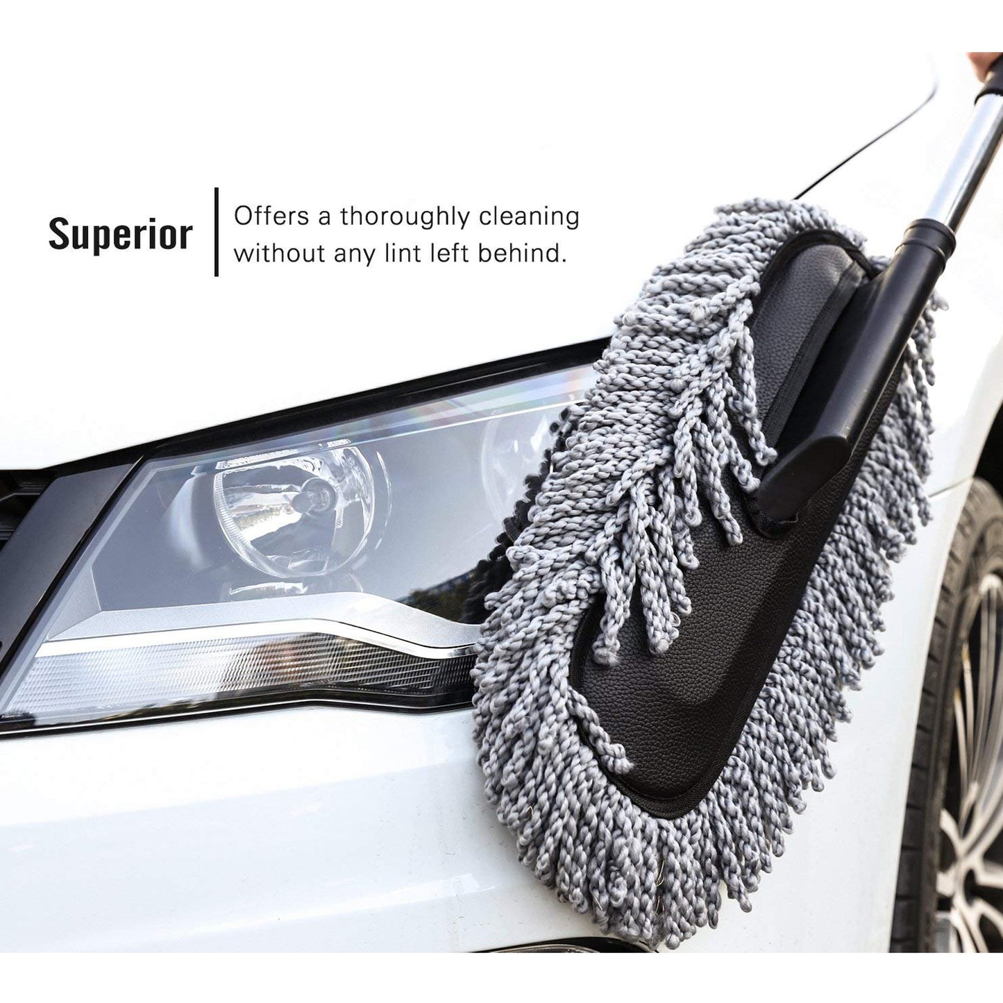 Car Duster Long Retractablesoftnon-sliphandle Multipurpose Microfiber Wash Brush