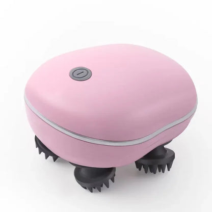 Electric Scalp Head Massager with Red Light Therapy, Anti-Stress Relaxation Tool