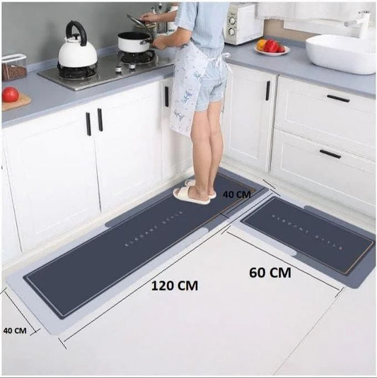 Kitchen Mat Set 2 Piece Non Slip Washable Kitchen Rugs Anti Fatigue Standing Kitchen Floor Mats