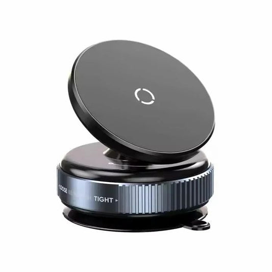 Vacuum Magnetic Suction Phone Holder – Foldable, 360° Rotatable & Works Everywhere!
