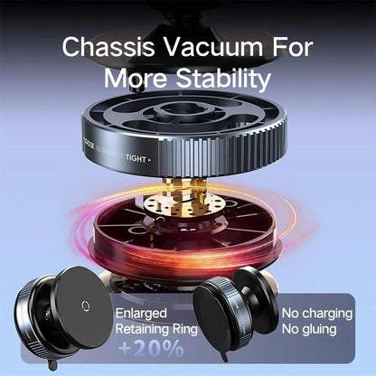Vacuum Magnetic Suction Phone Holder – Foldable, 360° Rotatable & Works Everywhere!