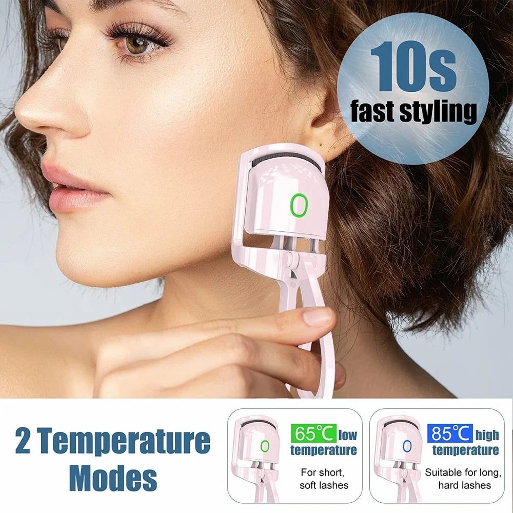Electric Heated Eyelash Curlers for Women Girls. USB Heated Lash Curler