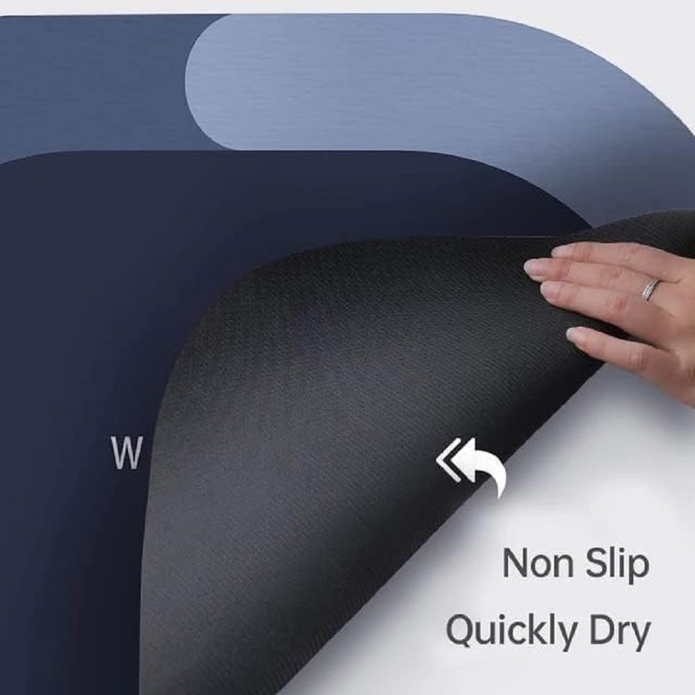 UNIK | Pack of 2 Quick Dry Soft Water Absorbing Rectangular Bathroom Mat | Anti-Skid &amp; Non-Slip Rubber Doormat for Home, Kitchen, Washroom |&nbsp;