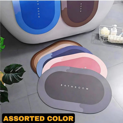 UNIK | Pack of 2 Quick Dry Soft Water Absorbing Rectangular Bathroom Mat | Anti-Skid &amp; Non-Slip Rubber Doormat for Home, Kitchen, Washroom |&nbsp;