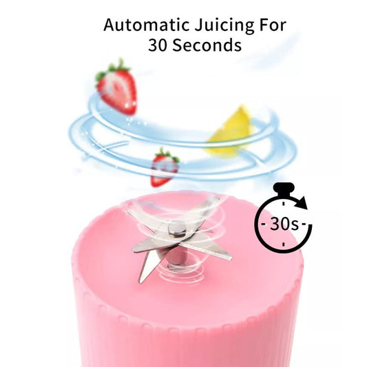 Blender Portable Juicer For Smoothie  Juice  Vegetable Shakes With 6 Blades